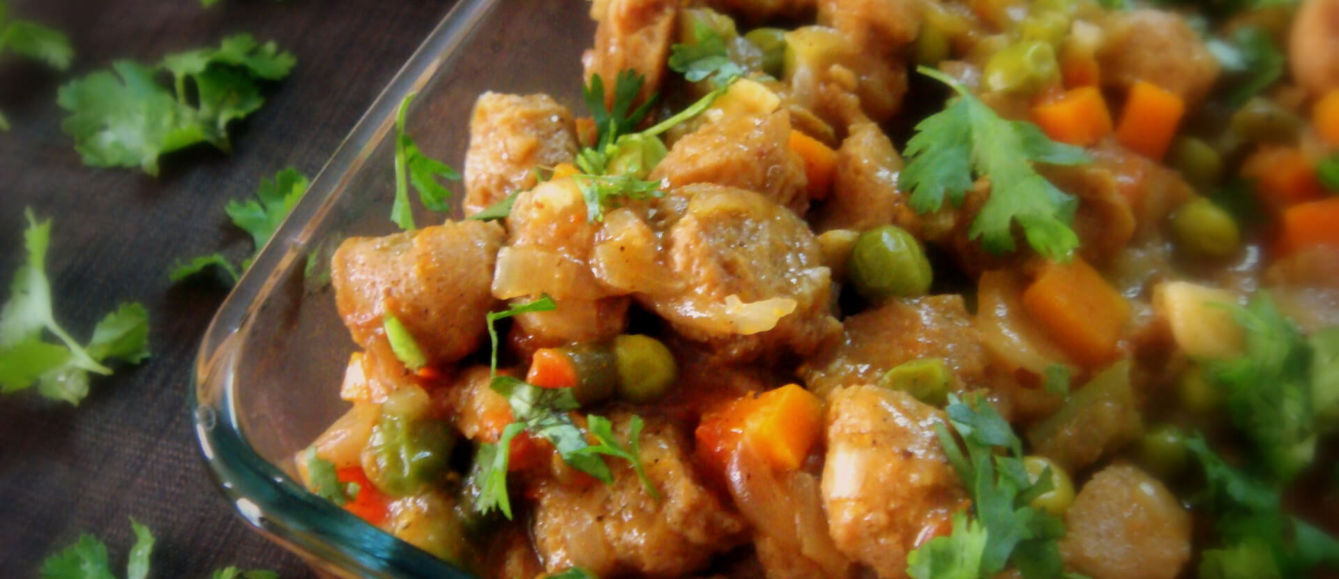Рецепт приготовления гуляша из соевого мяса